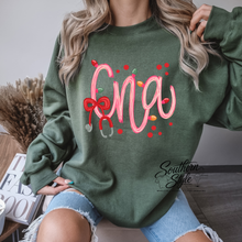 Load image into Gallery viewer, Nurse-RN-NICU-CNA Christmas Sweatshirt
