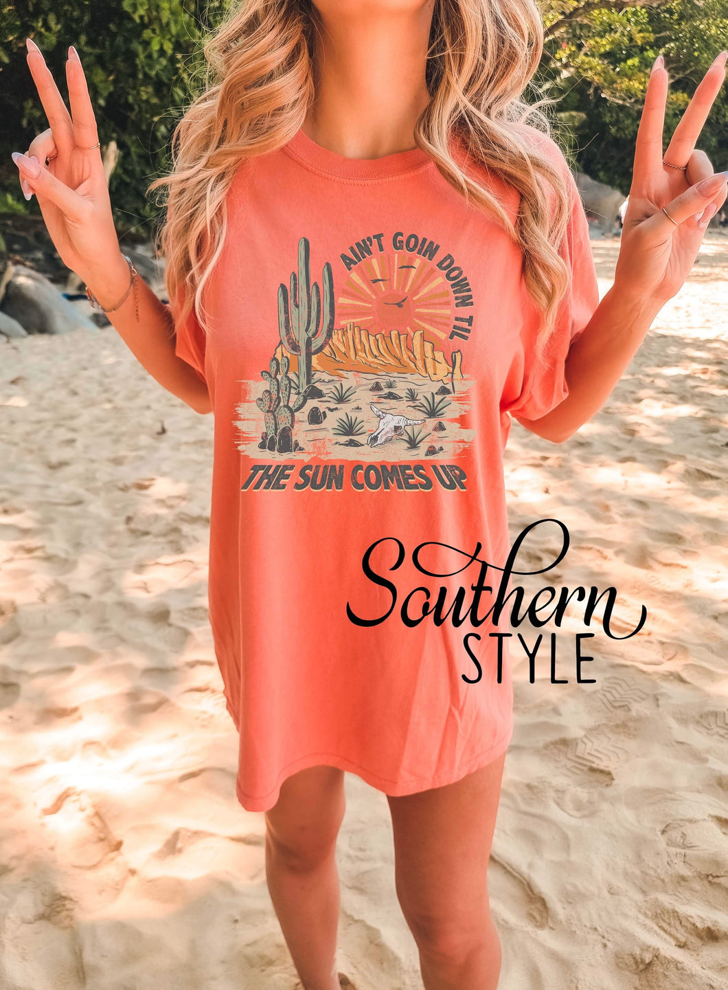 Ain’t Goin Down Till The Sun Comes Up Comfort Color Tee