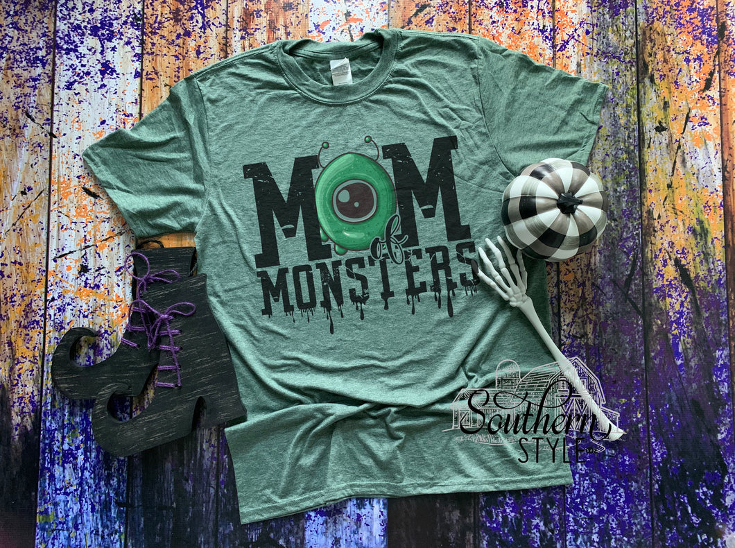 Mom Of Monsters In Green
