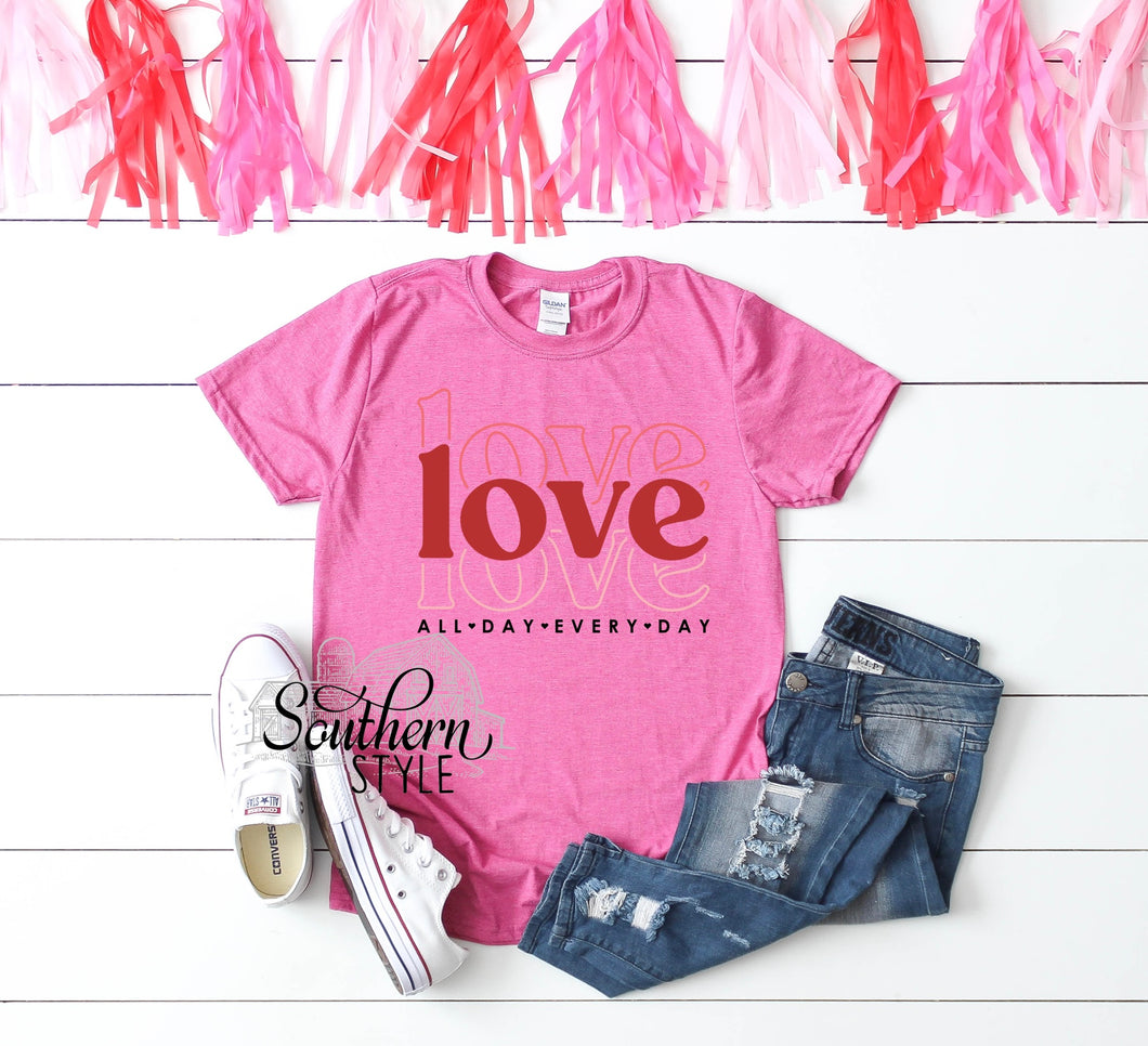 Love All Day Everyday Softstyle Tee