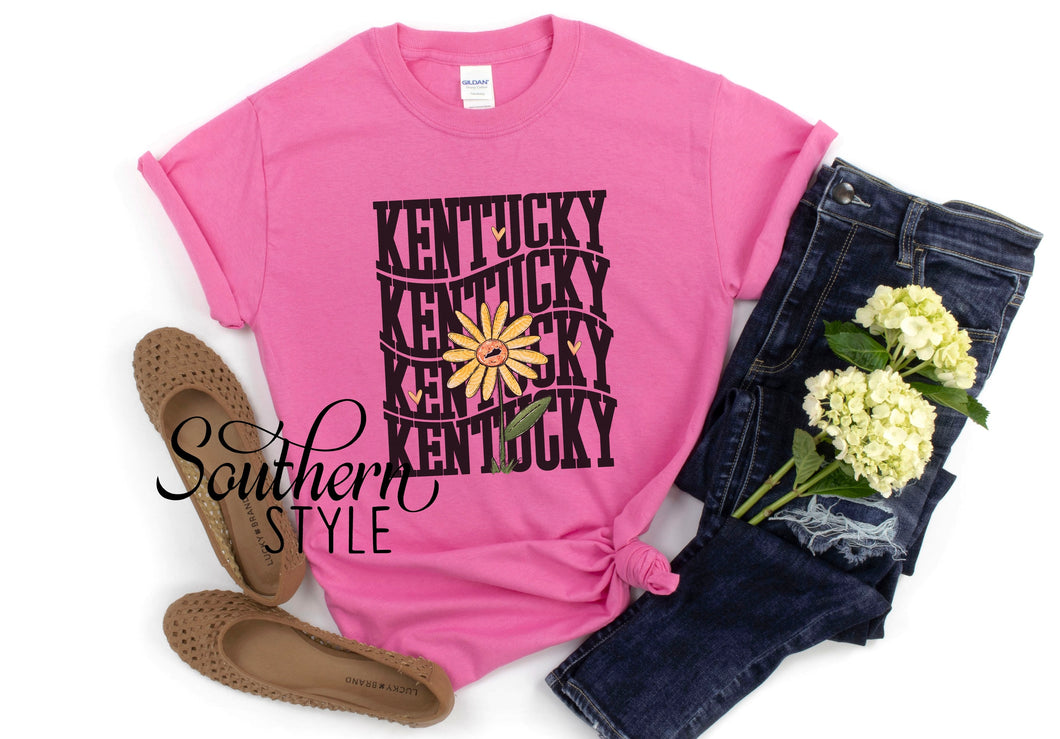 Kentucky Sunflower Pink Tee